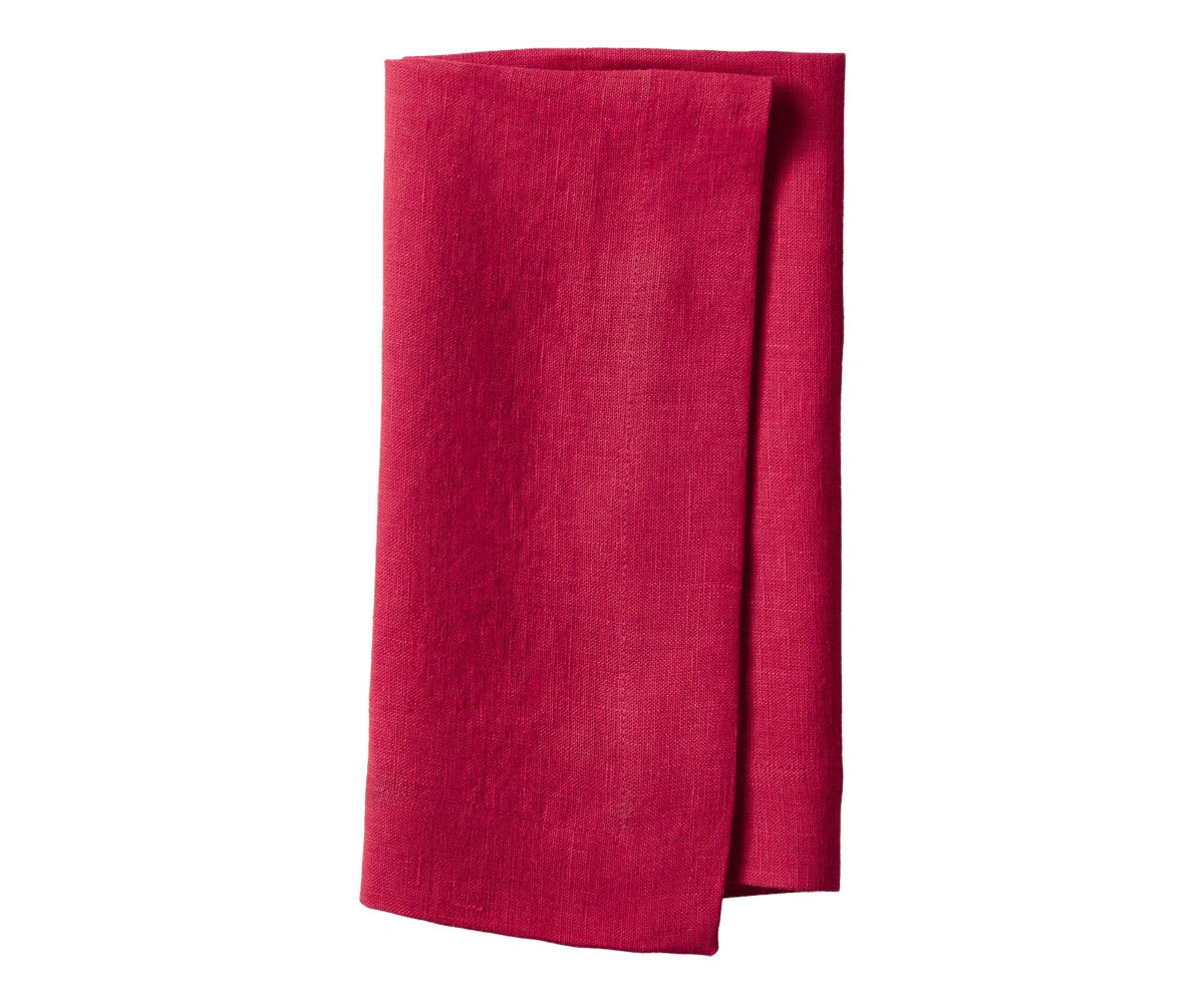 Cherry red cotton dinner napkin Cherry red cotton dinner napkin