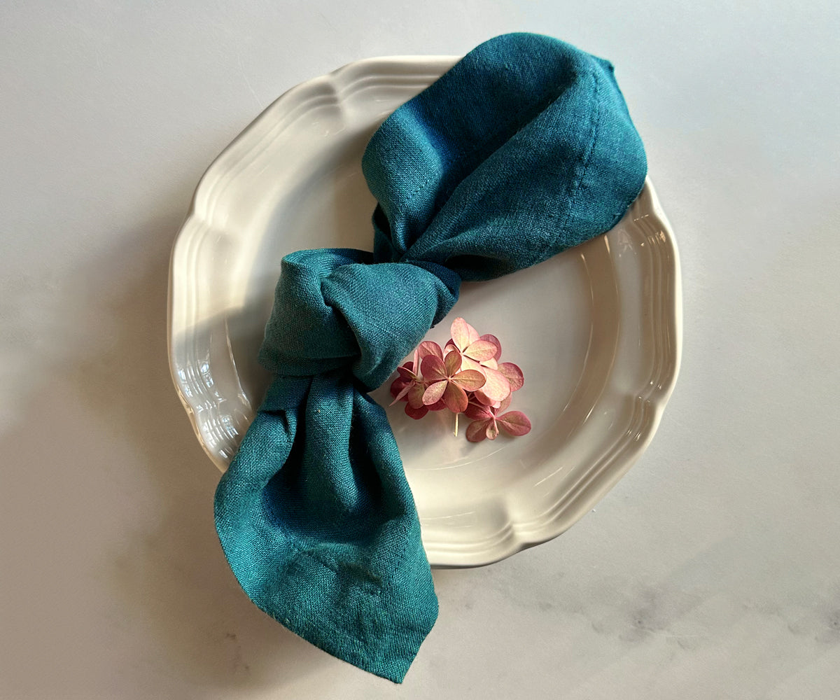 Forest Green Napkins Set of 4 Forest Green Napkins Set of 4