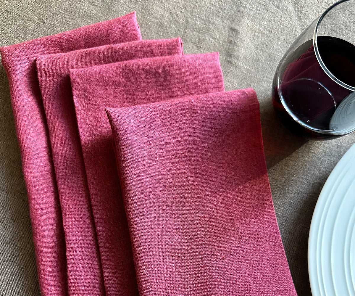 Fuchsia Linen Napkins Fuchsia Linen Napkins