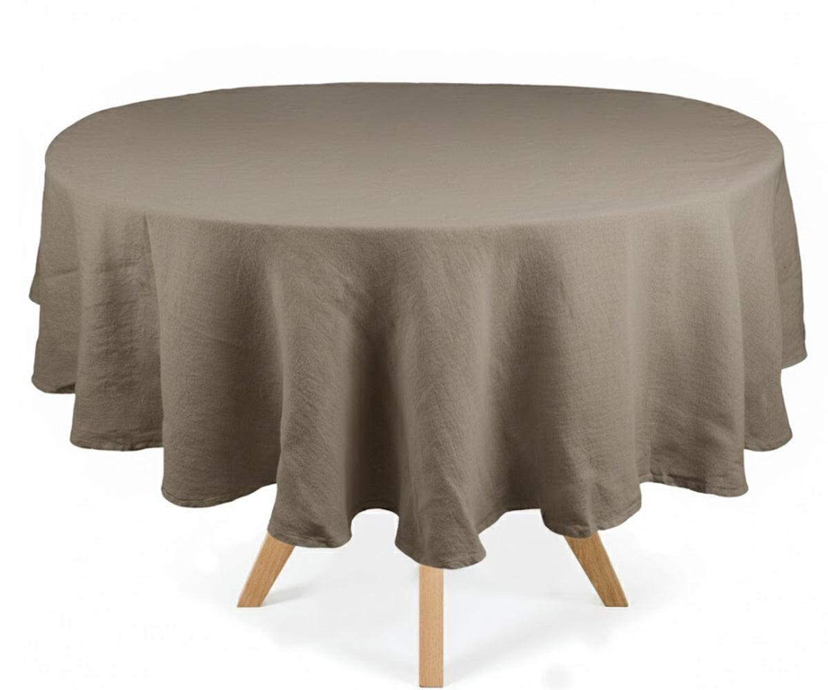 Linen Round Tablecloth Linen Round Tablecloth