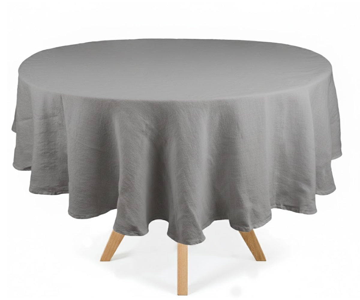 Linen Round Tablecloth Linen Round Tablecloth