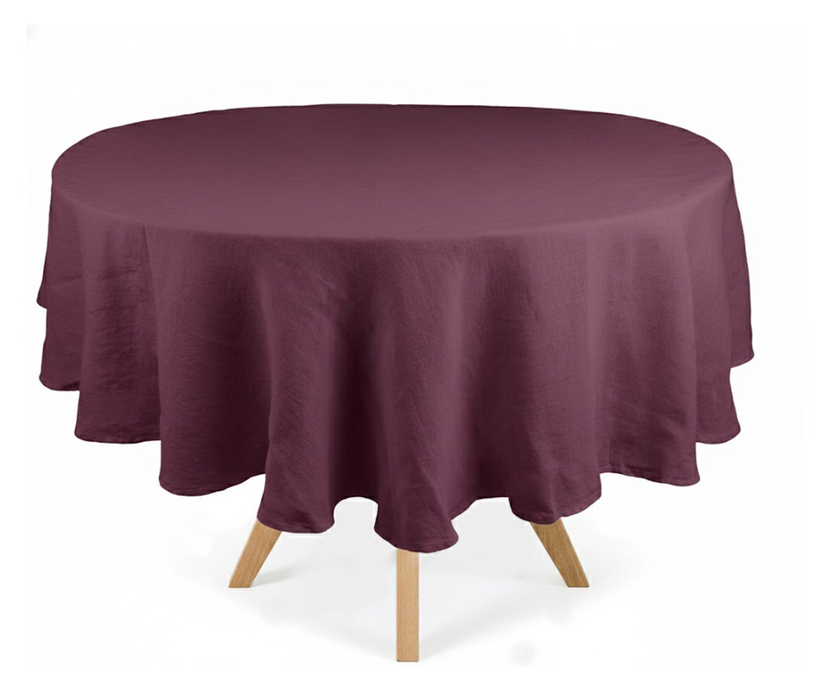 Linen Round Tablecloth Linen Round Tablecloth