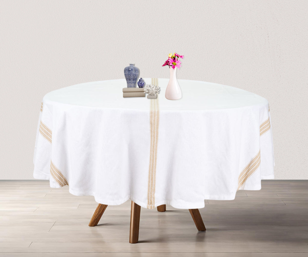 Round Tablecloth - White Tablecloth