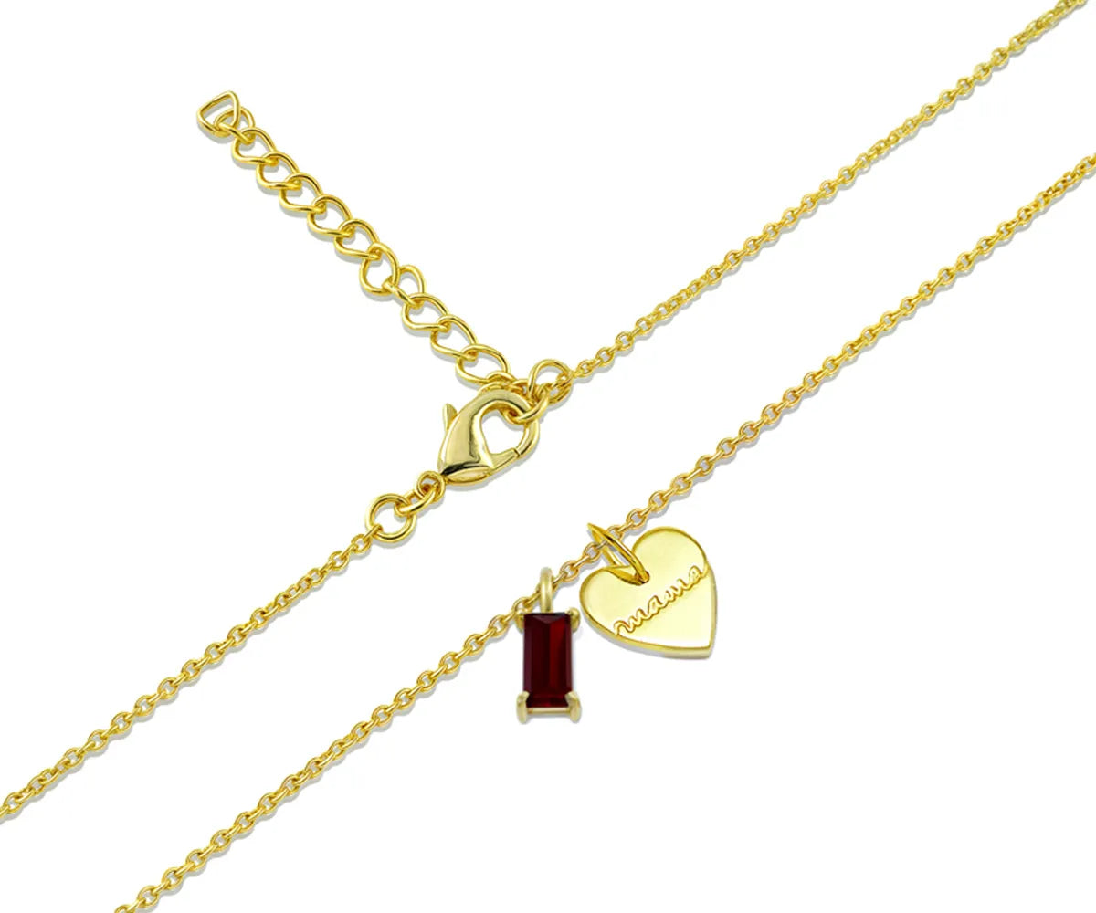 Dainty gold mama necklace with sentimental charm design Dainty gold mama necklace with sentimental charm design
