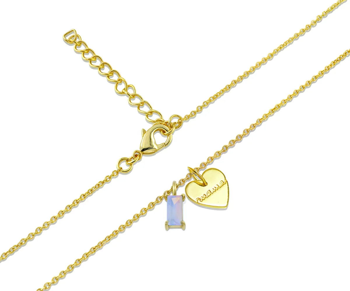 Jewelry gift for mom featuring heart and birthstone charms Jewelry gift for mom featuring heart and birthstone charms