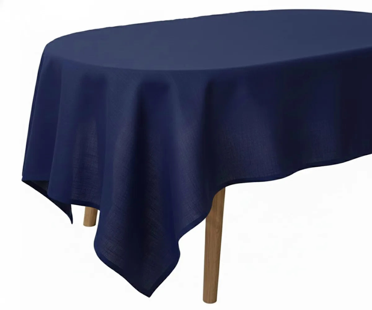 Oval Linen Tablecloth Oval Linen Tablecloth