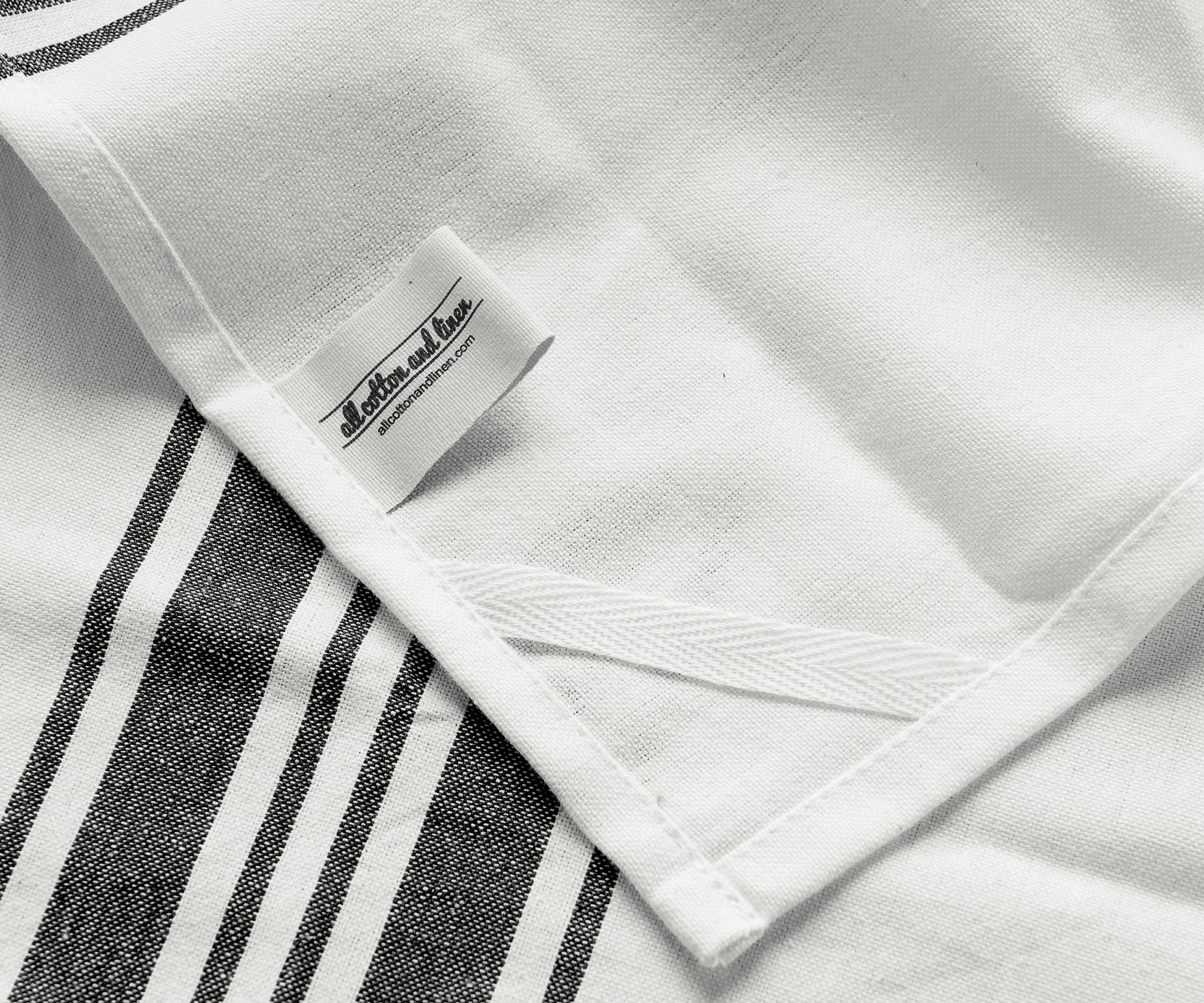 Black Kitchen Towels - Striped Tea Towels Black Kitchen Towels - Striped Tea Towels