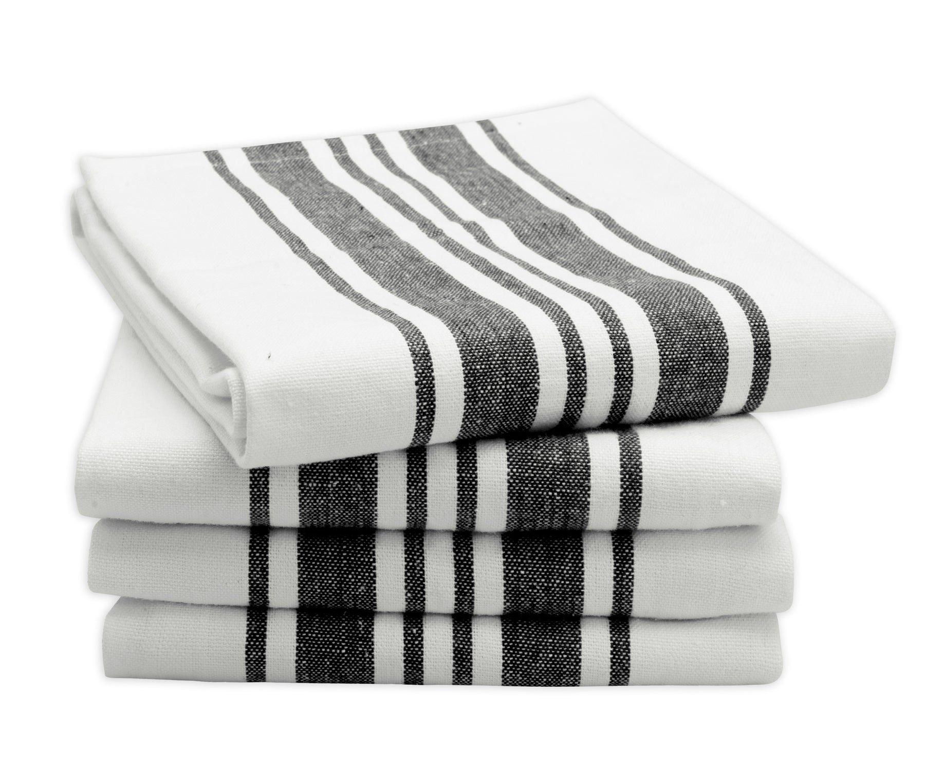 Black Kitchen Towels - Striped Tea Towels Black Kitchen Towels - Striped Tea Towels