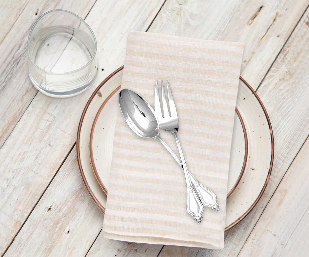 beige pinstripe napkins beige pinstripe napkins
