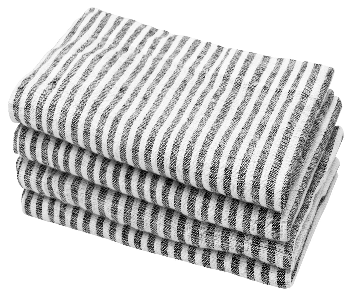 Pinstripe Linen Napkins - Wedding Napkins
