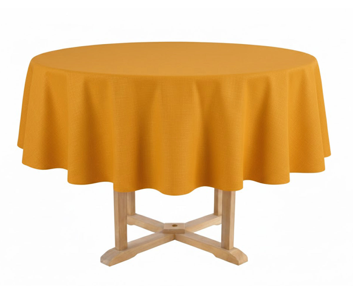 Mustard Yellow Round Tablecloth Mustard Yellow Round Tablecloth
