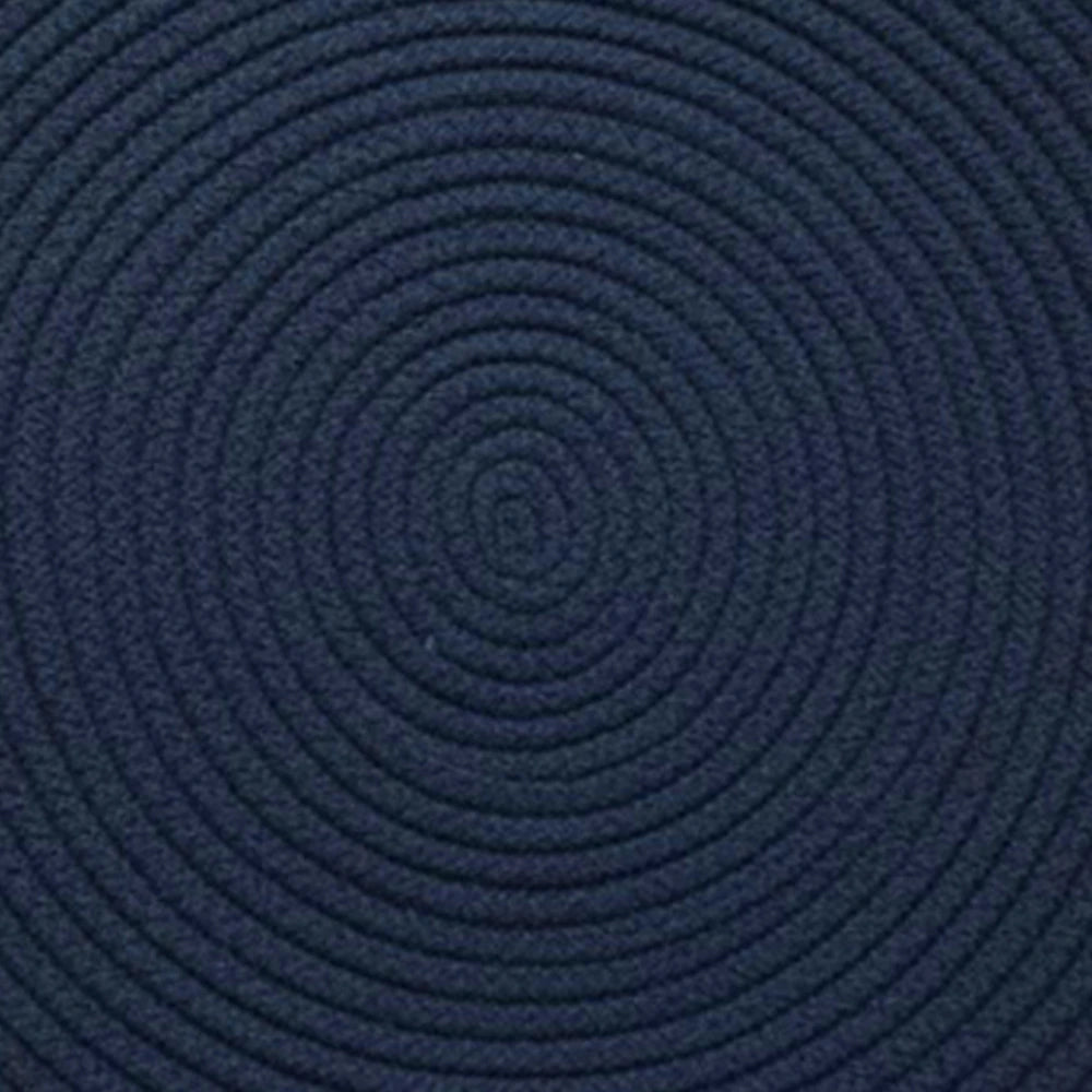 Round navy blue braided placemats for everyday dining Round navy blue braided placemats for everyday dining