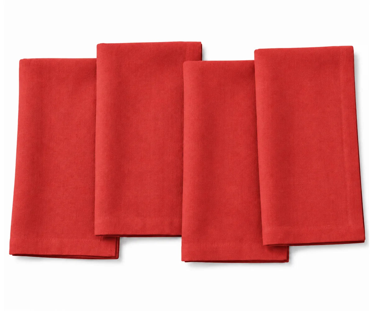 Poppy red cloth napkins for festive seasons, reusable cotton wedding napkins for banquets, parties, and celebrations. Poppy red cloth napkins for festive seasons, reusable cotton wedding napkins for banquets, parties, and celebrations.