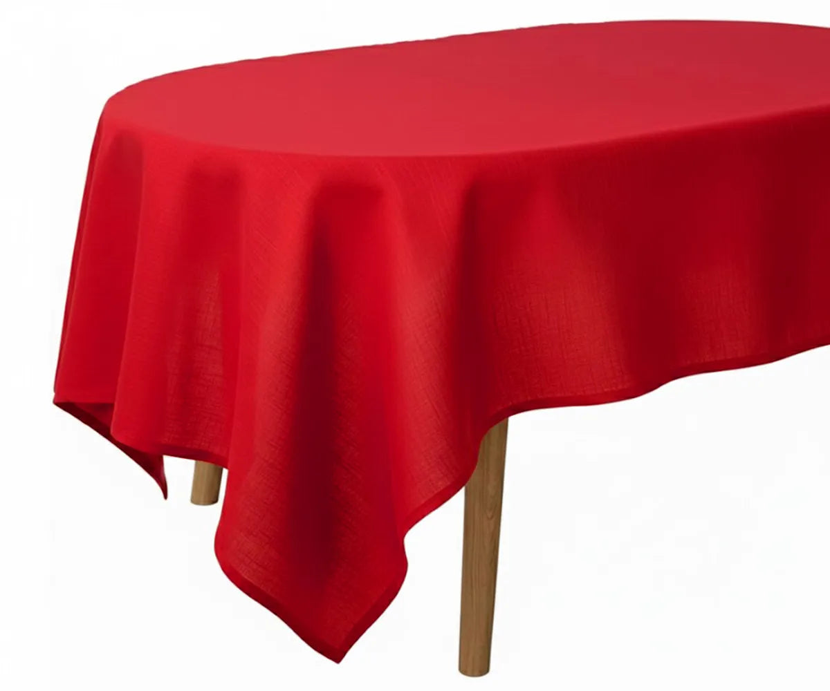 Oval Linen Tablecloth Oval Linen Tablecloth