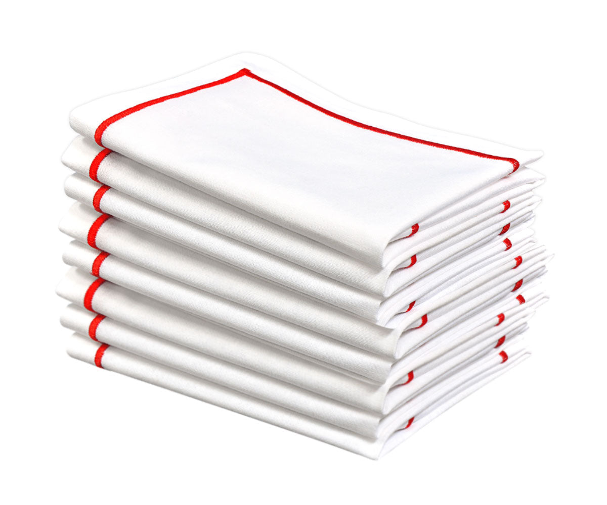 Bulk pack of wedding napkins in various shades, simplifying your event planning.
