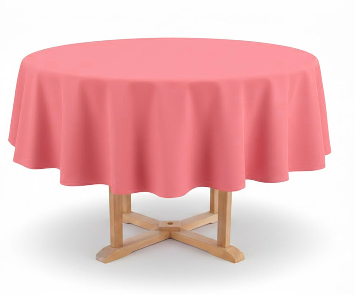 Pink Round Wedding Tablecloth Pink Round Wedding Tablecloth