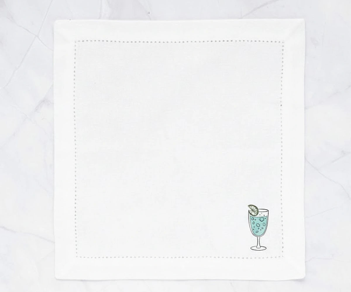 modern printed cotton napkins with minimalist cocktail glass motif on crisp white fabric, reusable cloth napkins ideal for cocktail parties, brunch tables, and contemporary dining décor modern printed cotton napkins with minimalist cocktail glass motif on crisp white fabric, reusable cloth napkins ideal for cocktail parties, brunch tables, and contemporary dining décor