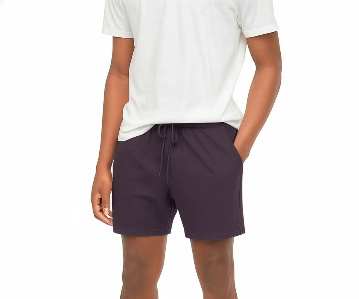 Men’s purple polyester athletic shorts – breathable quick-dry active sportswear. Men’s purple polyester athletic shorts – breathable quick-dry active sportswear.