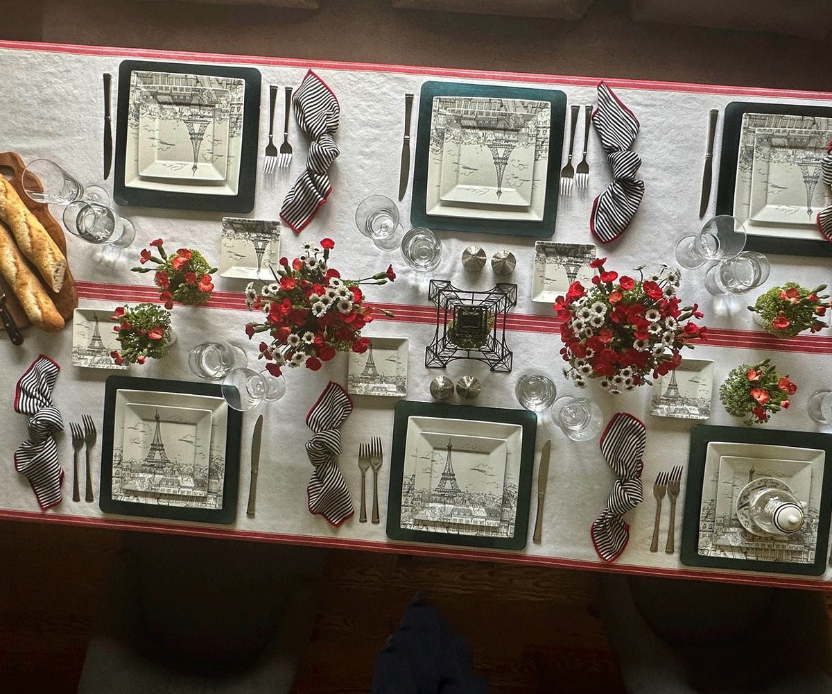 Cloth Napkins Set of 4 - Striped Dinner Napkins Cloth Napkins Set of 4 - Striped Dinner Napkins