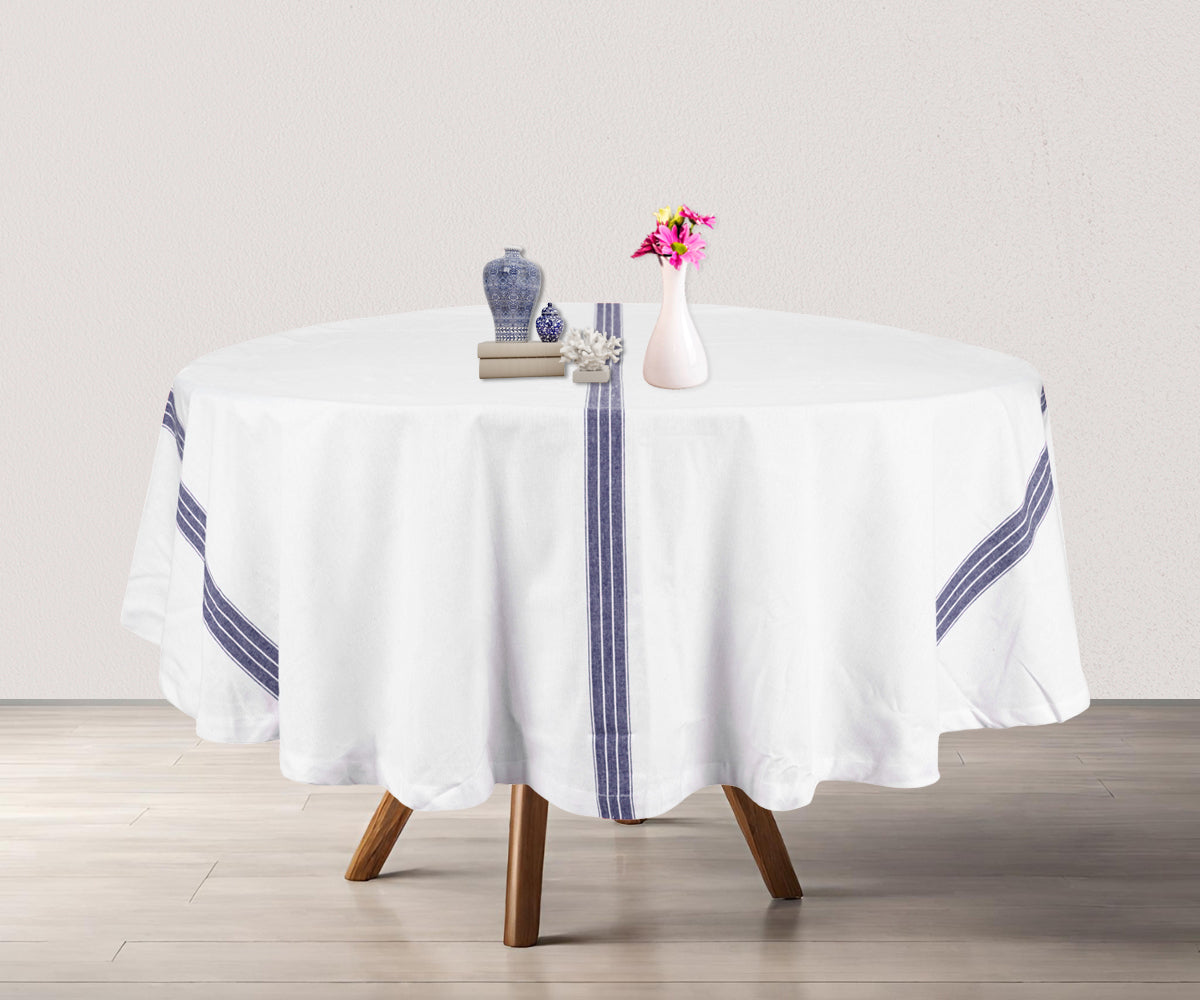 Round Tablecloth - White Tablecloth Round Tablecloth - White Tablecloth