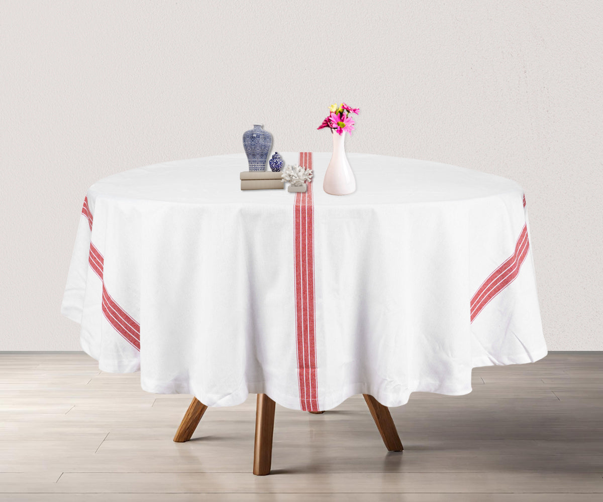 Round Tablecloth - White Tablecloth Round Tablecloth - White Tablecloth