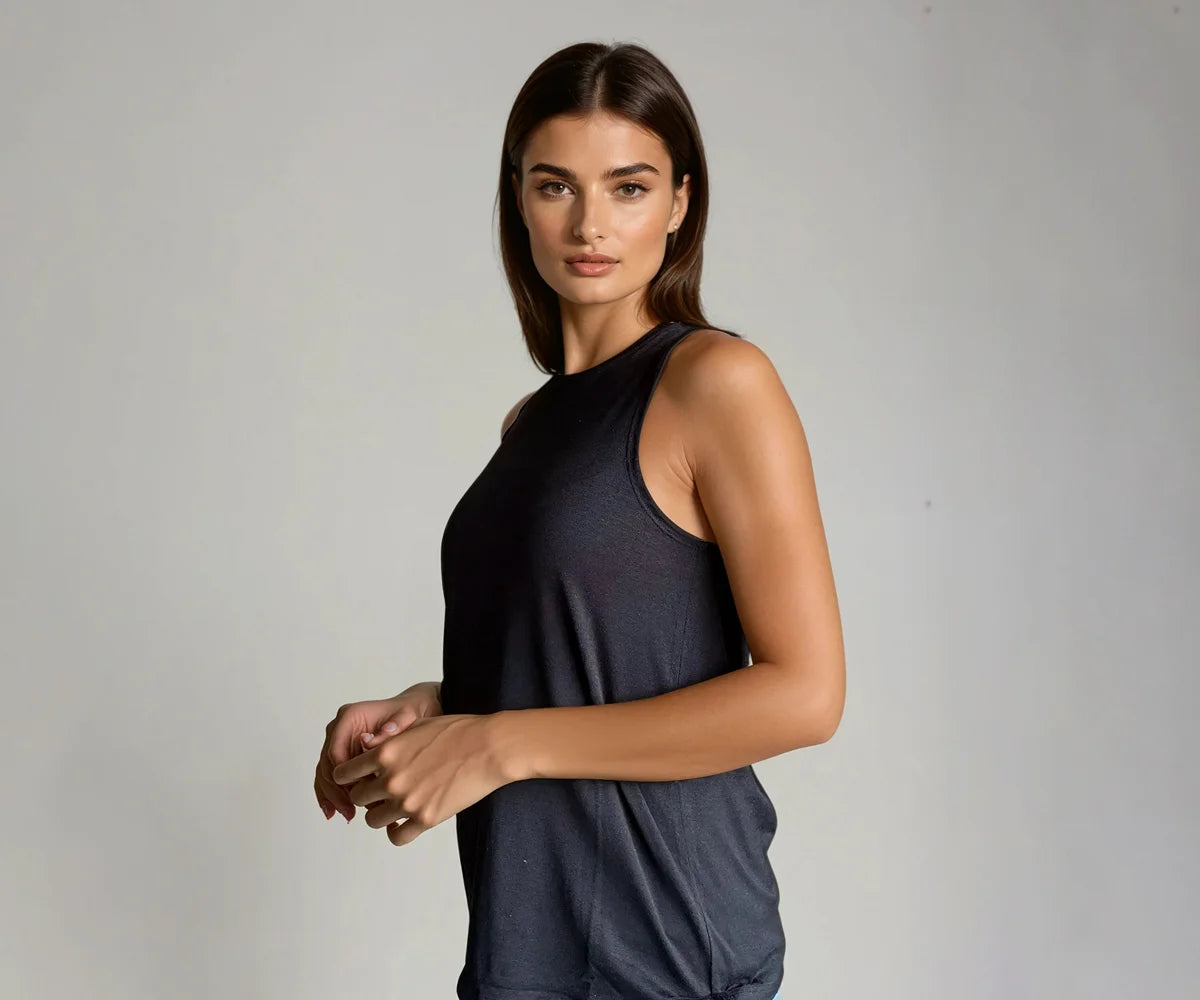 breathable and lightweight black tank top for summer breathable and lightweight black tank top for summer