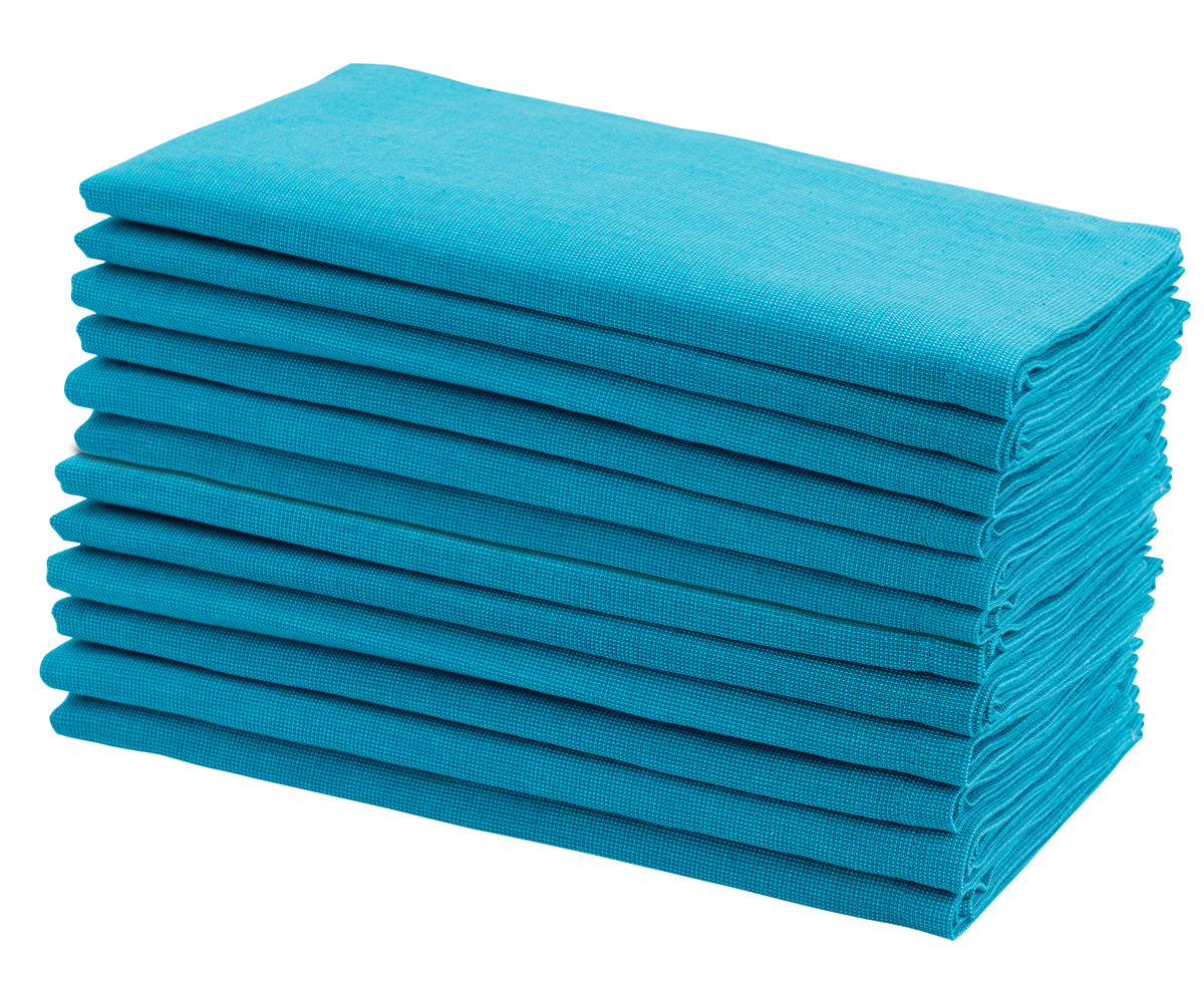 Teal Cloth Napkins: Add a touch of elegance and rich color to your dining decor. Teal Cloth Napkins: Add a touch of elegance and rich color to your dining decor.