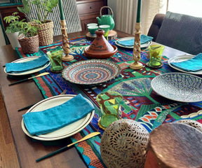 Teal Dinner Napkins: Infuse your dining experience with a pop of trendy and calming teal hues.