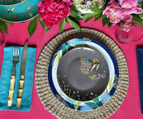 Enhance your table aesthetics with Teal Cloth Napkins, bringing a modern and refreshing look.