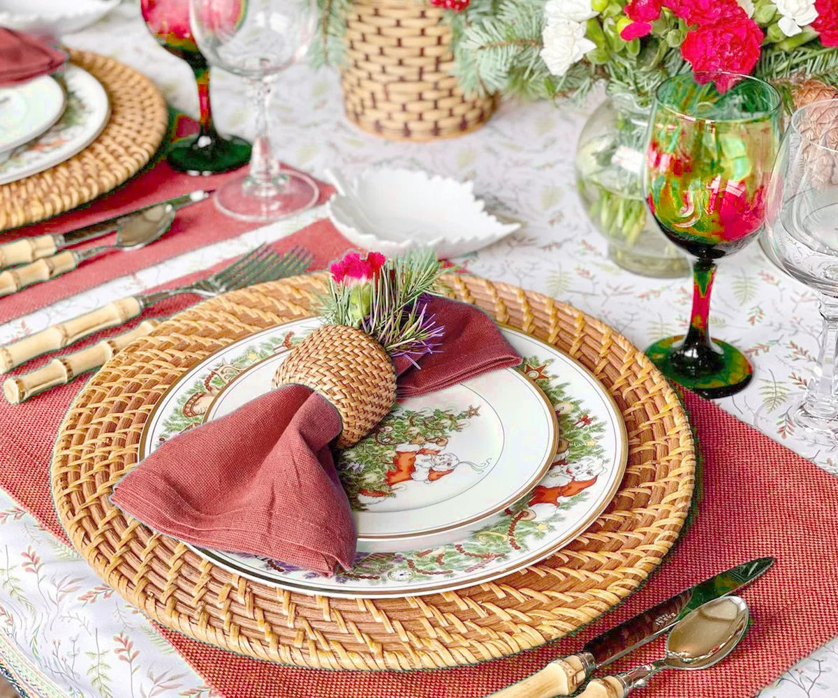 Cotton Placemats Set of 6 - Cloth Placemats Cotton Placemats Set of 6 - Cloth Placemats