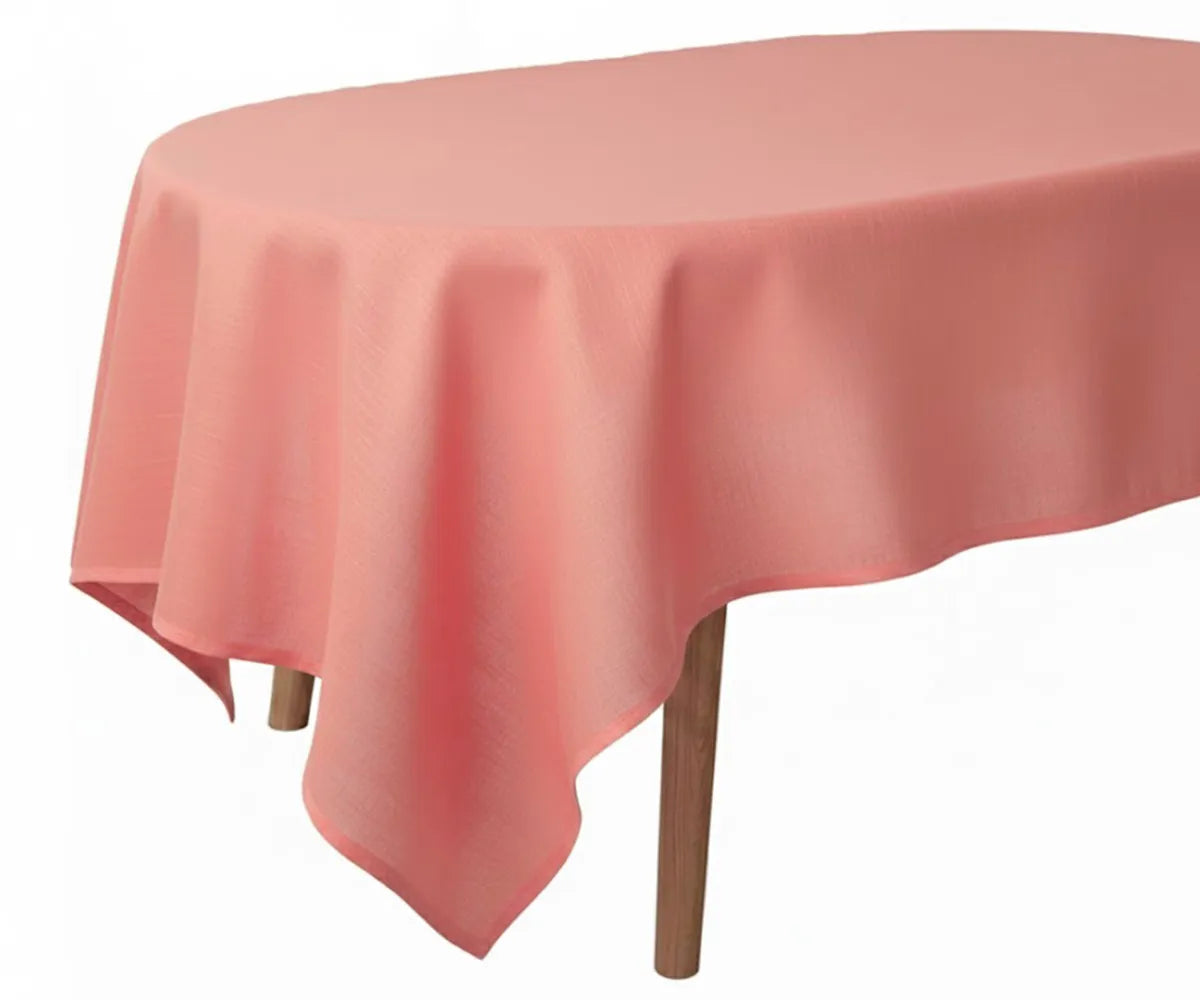 Oval Linen Tablecloth Oval Linen Tablecloth