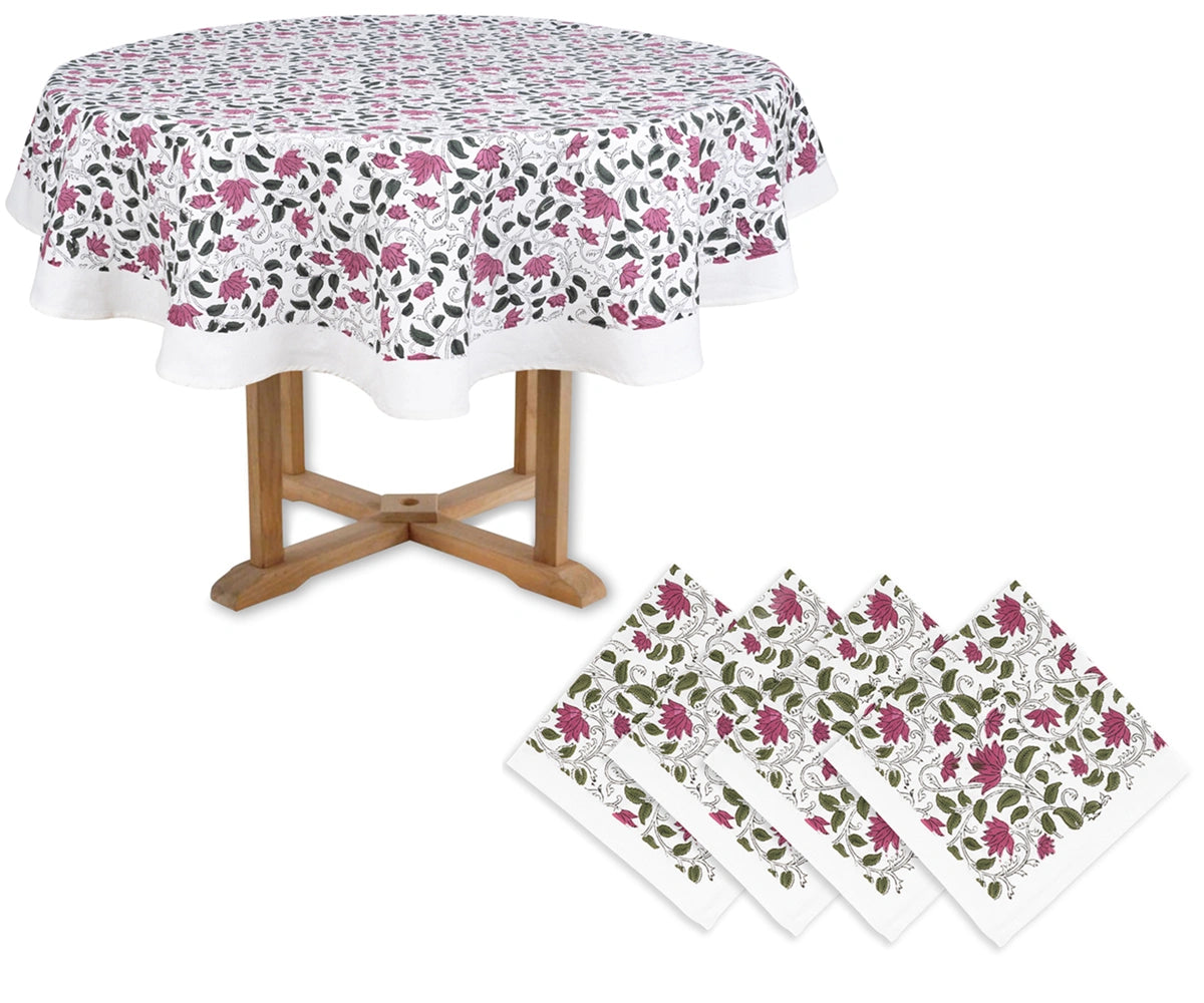 Floral Fabric Tablecloths and Napkin Floral Fabric Tablecloths and Napkin