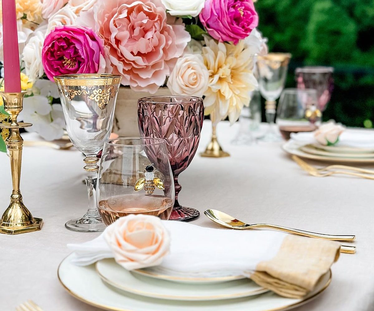 Machine-washable linen napkins styled on a festive table Machine-washable linen napkins styled on a festive table