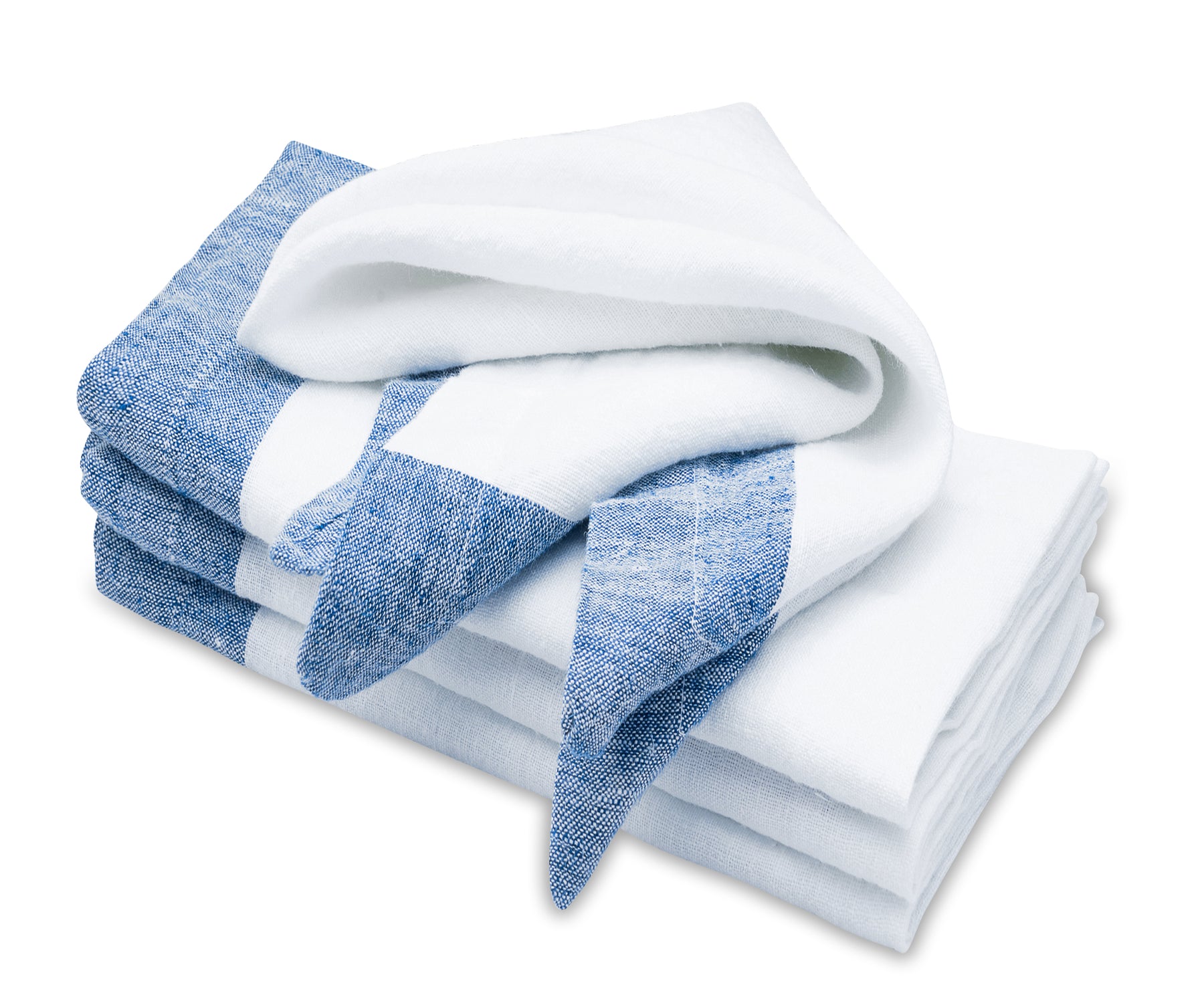 Linen napkins set tied with ribbon for gift or wedding use Linen napkins set tied with ribbon for gift or wedding use
