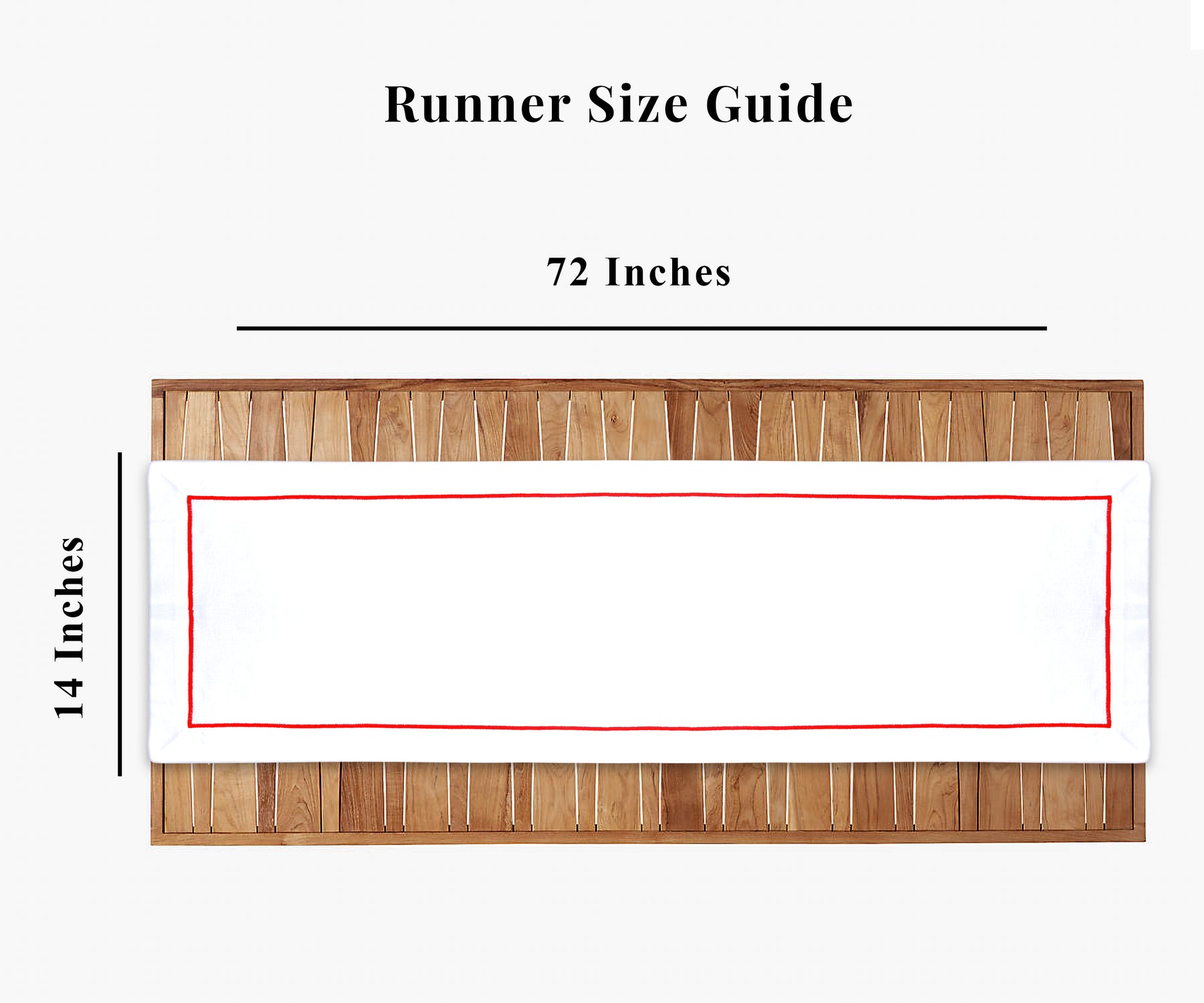 Simple yet elegant wedding table runner made of cotton. Simple yet elegant wedding table runner made of cotton.