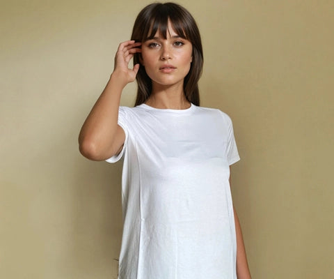 women t-shirt white