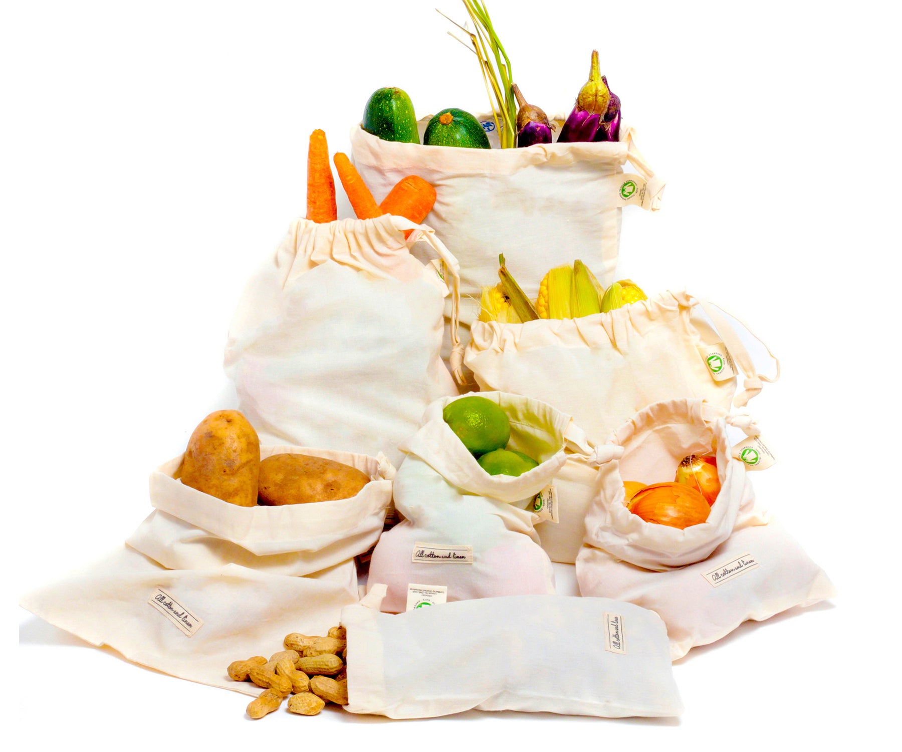 Muslin Bags | All Cotton and Linen Muslin Bags | All Cotton and Linen