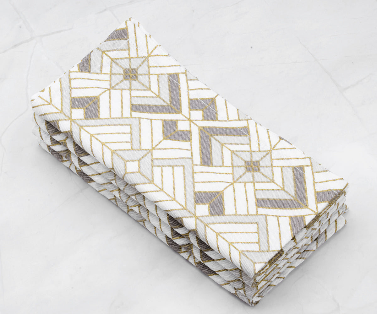 Custom Print Metallic Linen Napkins - Customized Napkins Custom Print Metallic Linen Napkins - Customized Napkins