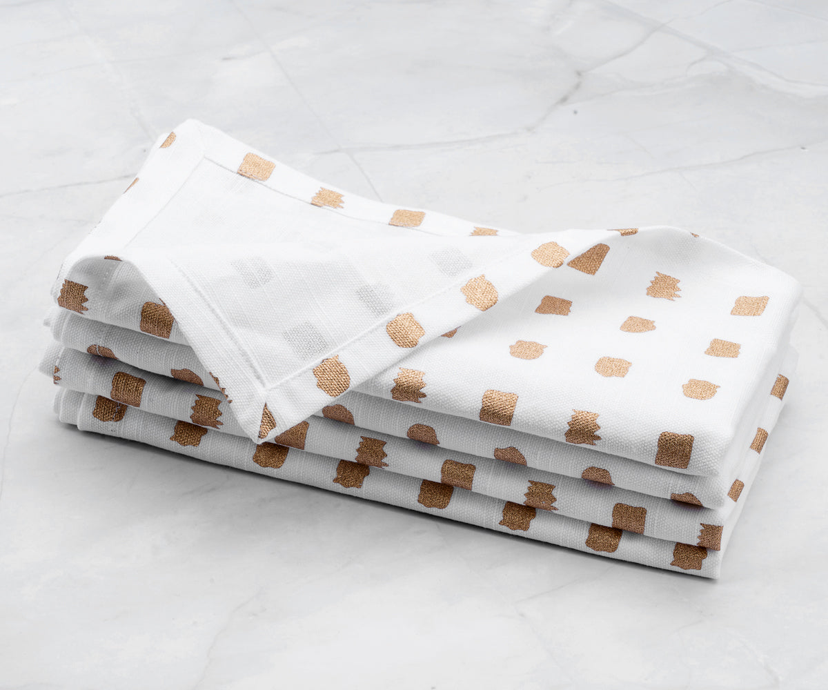Custom Print Metallic Linen Napkins - Customized Napkins Custom Print Metallic Linen Napkins - Customized Napkins