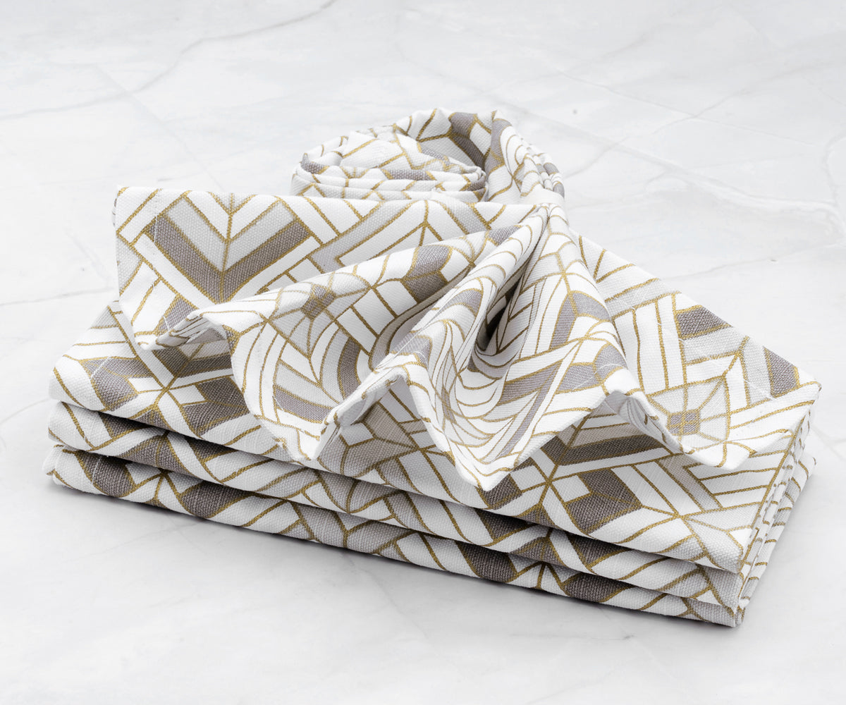 Custom Print Metallic Linen Napkins - Customized Napkins Custom Print Metallic Linen Napkins - Customized Napkins