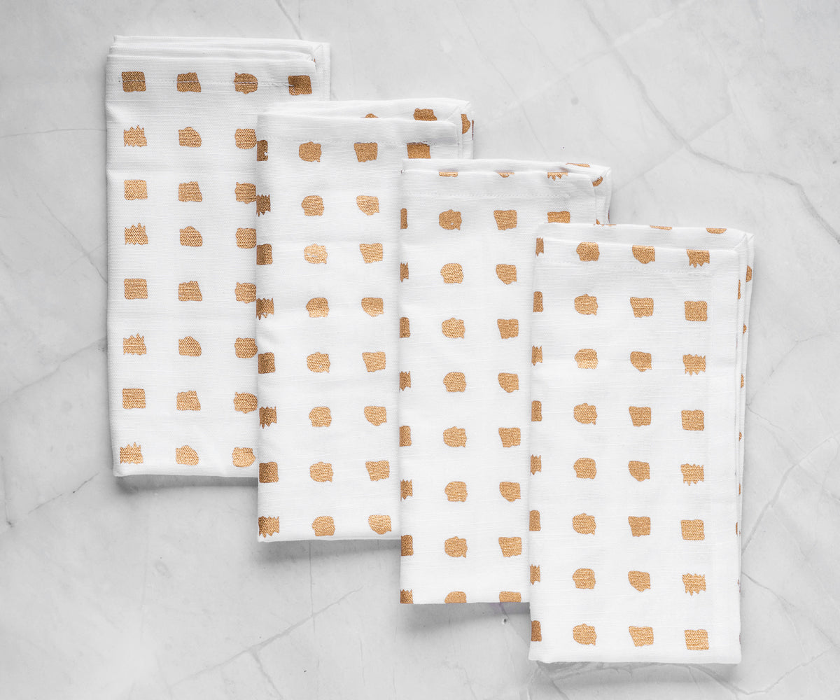 Custom Print Metallic Linen Napkins - Customized Napkins Custom Print Metallic Linen Napkins - Customized Napkins
