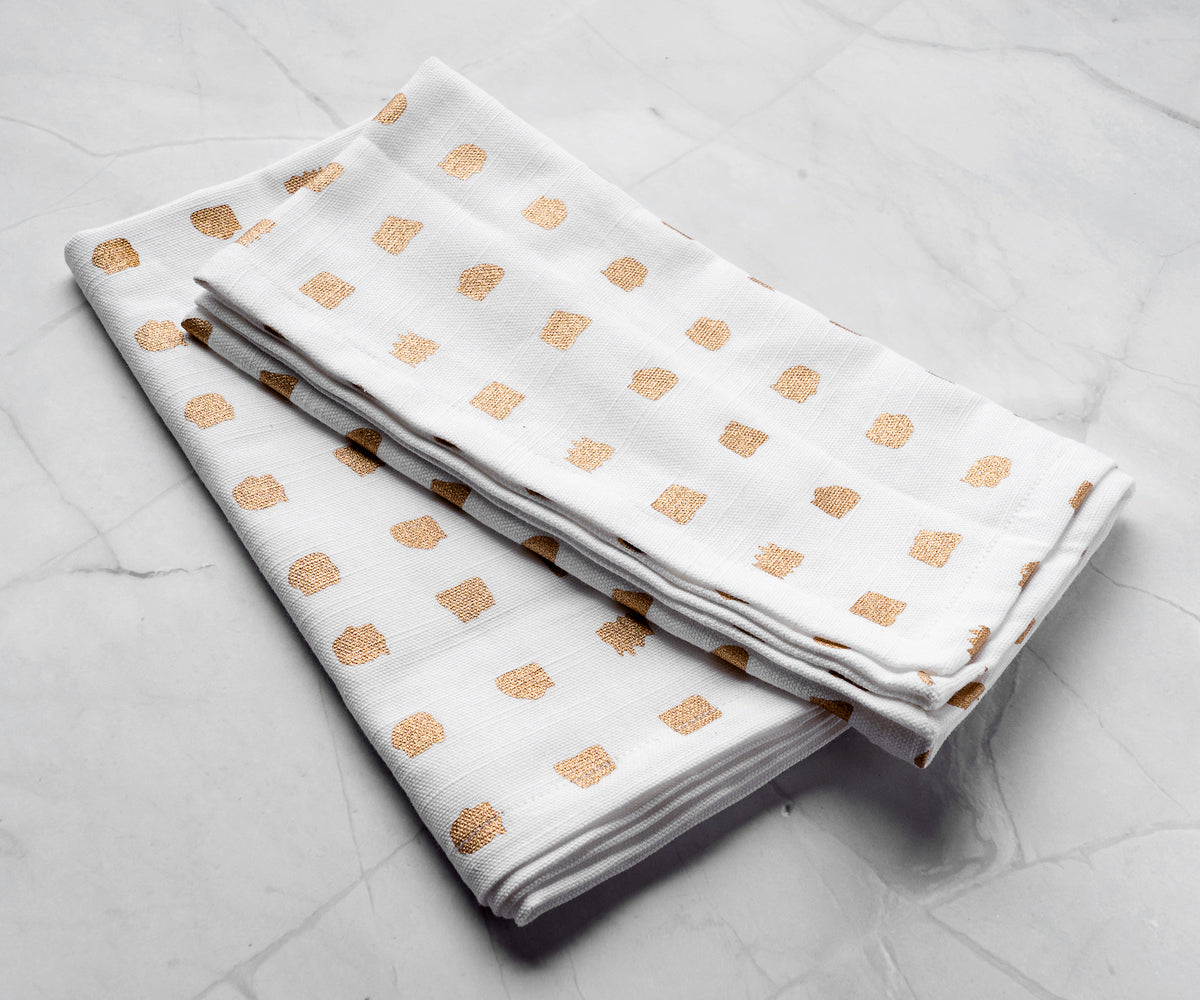 Custom Print Metallic Linen Napkins - Customized Napkins Custom Print Metallic Linen Napkins - Customized Napkins