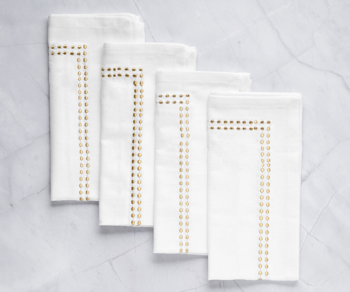Custom Embroidery Wedding Cloth Napkins for Table Decor Custom Embroidery Wedding Cloth Napkins for Table Decor