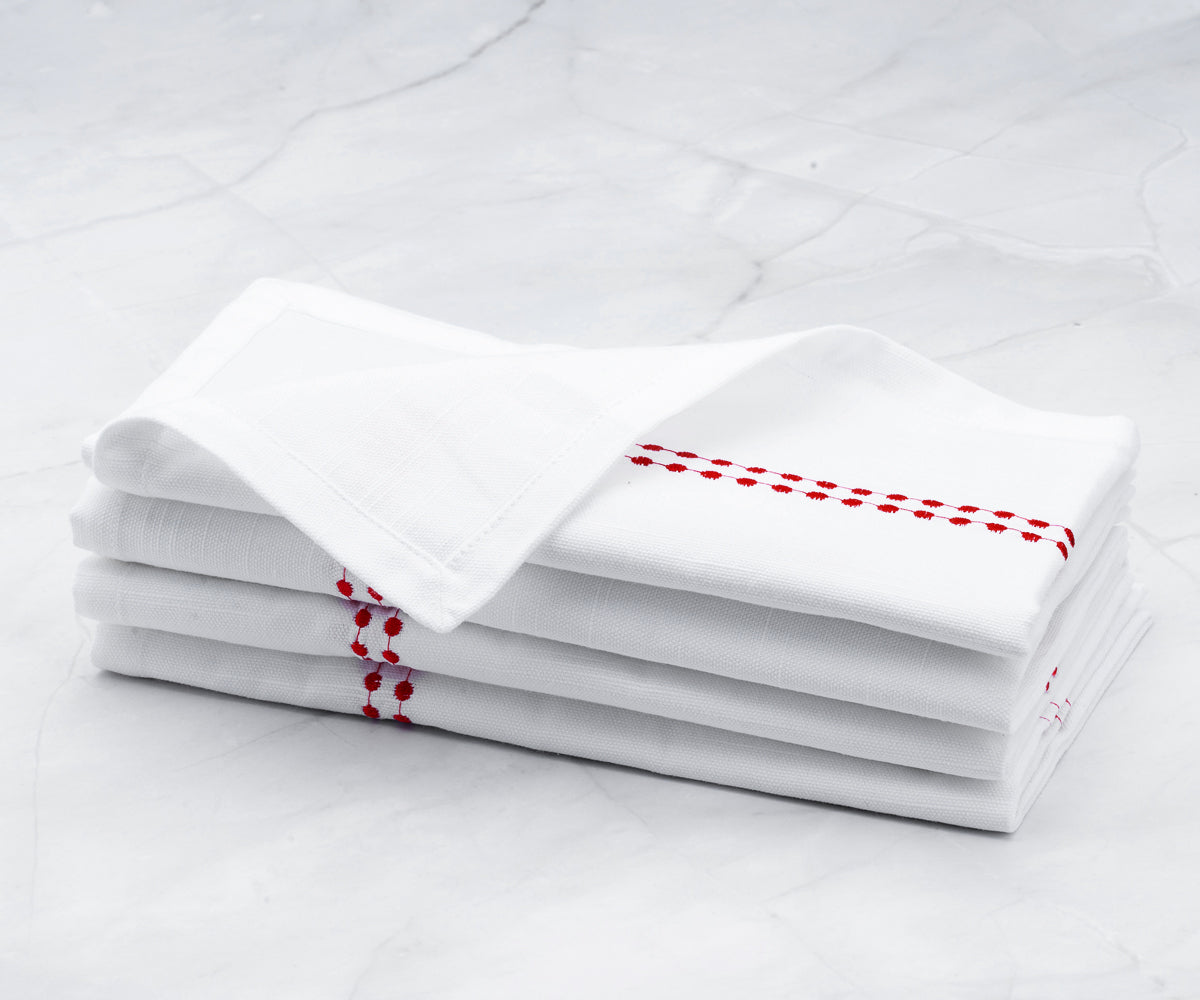 Custom Embroidery Wedding Cloth Napkins for Table Decor Custom Embroidery Wedding Cloth Napkins for Table Decor