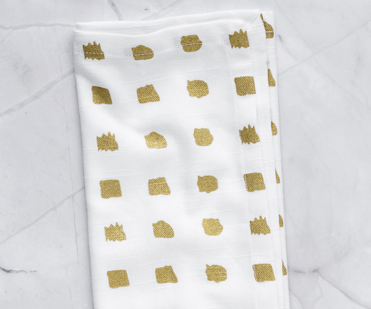Custom Print Metallic Linen Napkins - Customized Napkins Custom Print Metallic Linen Napkins - Customized Napkins