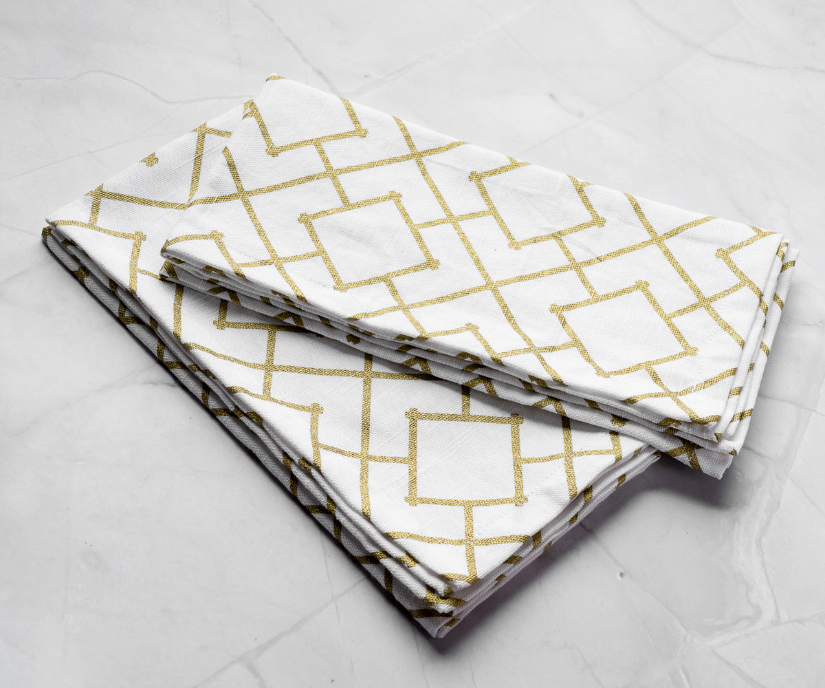 Custom Print Metallic Linen Napkins - Customized Napkins Custom Print Metallic Linen Napkins - Customized Napkins