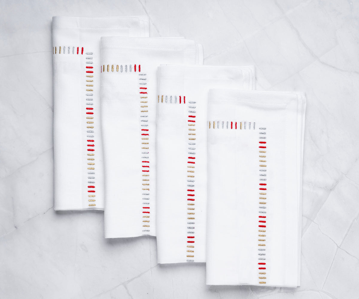Custom Embroidery Wedding Cloth Napkins for Table Decor Custom Embroidery Wedding Cloth Napkins for Table Decor