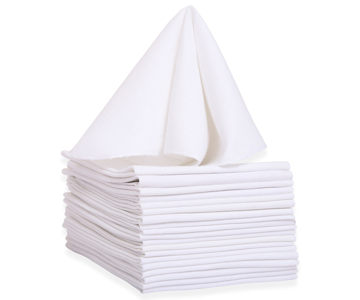 Custom White Cloth Napkins - Personalized Napkins