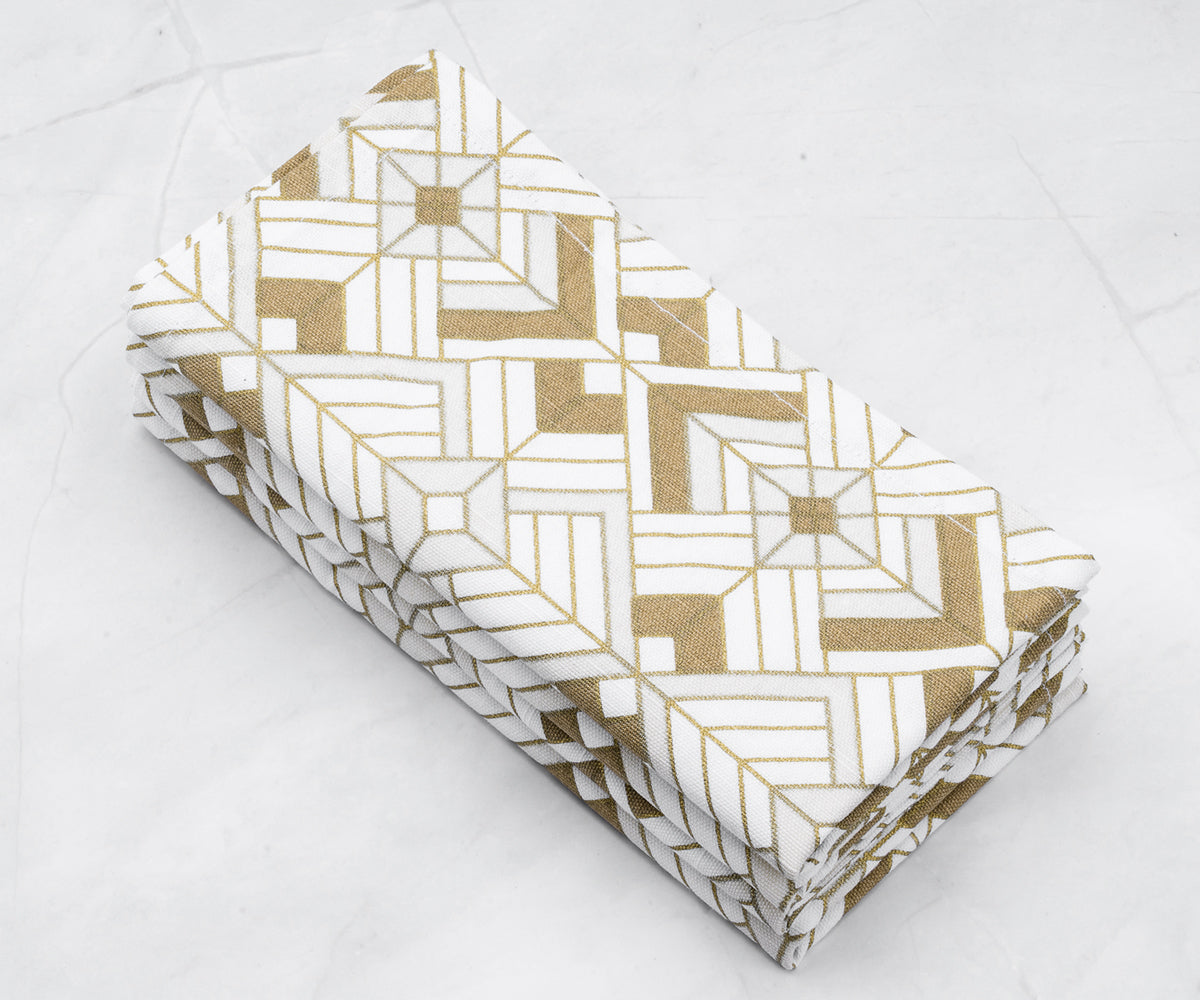Custom Print Metallic Linen Napkins - Customized Napkins Custom Print Metallic Linen Napkins - Customized Napkins
