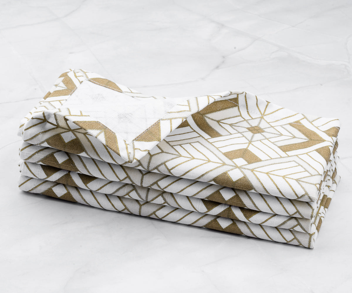 Custom Print Metallic Linen Napkins - Customized Napkins Custom Print Metallic Linen Napkins - Customized Napkins